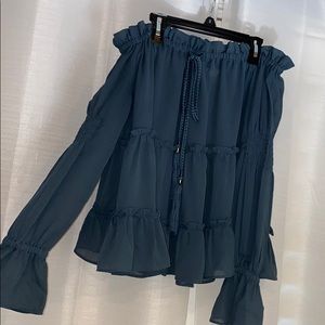 Off the Shoulder Bell Sleeve Top